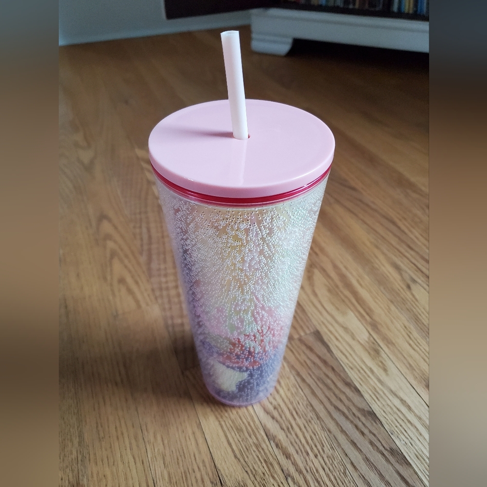 Starbucks Pink, 'Bubbly' Tumbler with Straw